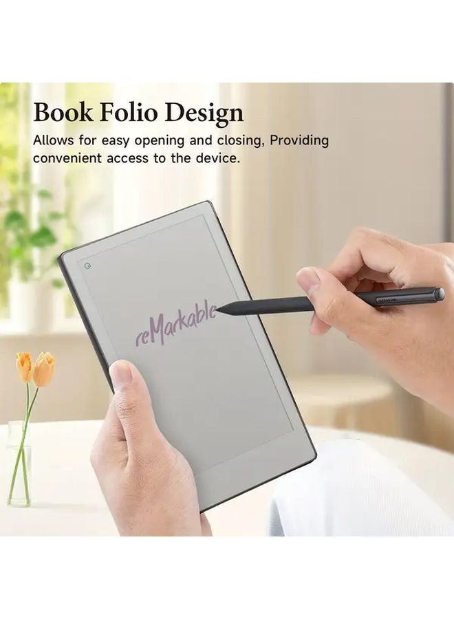 ReMarkable 2 Tablet Case Magnetic Cover With Stylus Slot Green - Image 5